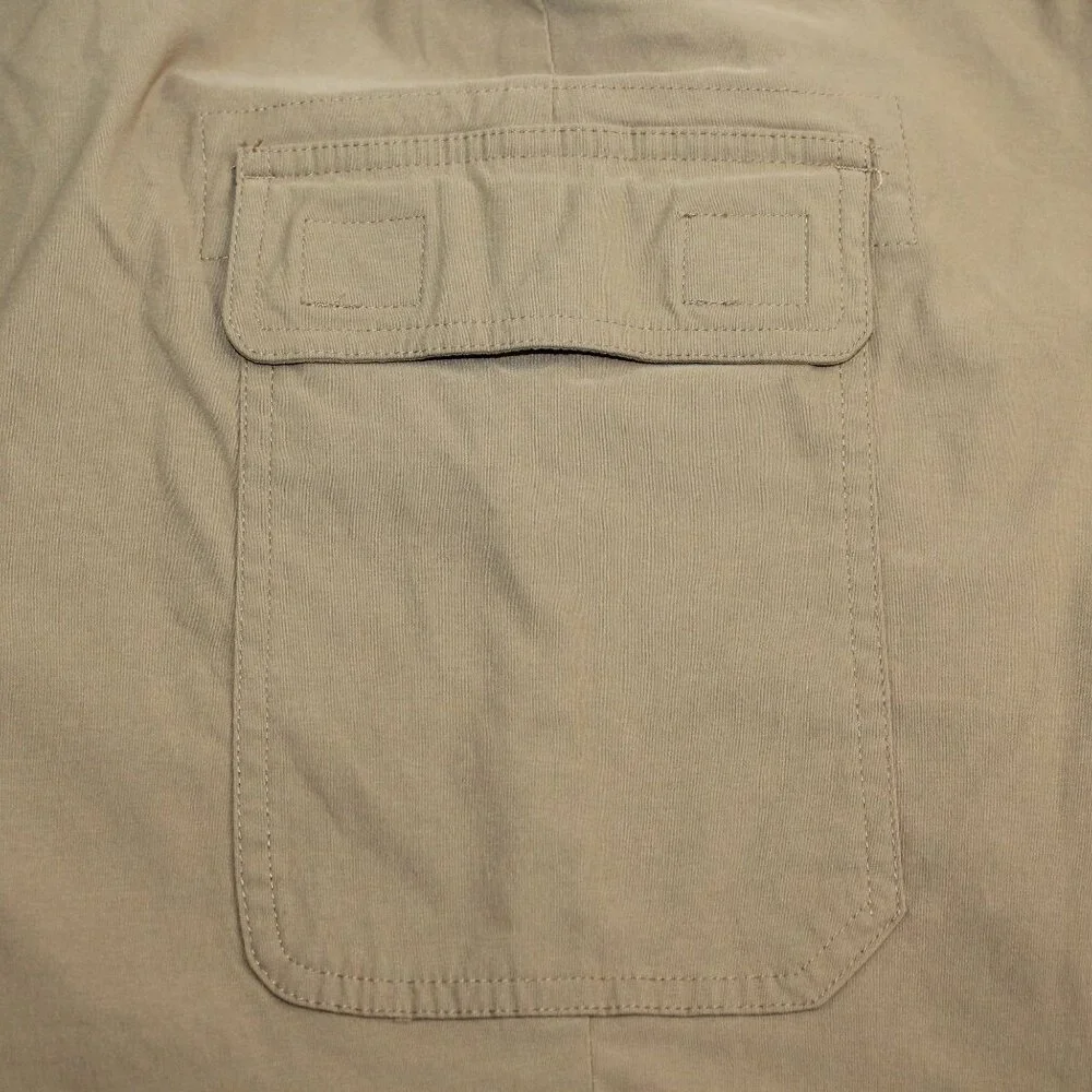 Orvis Cargo Mens Sz 37 Lightweight Stretch Comfort Hiking Fishing Khaki Shorts - Picture 7 of 14
